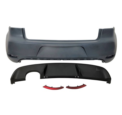 Pare-Choc Arrière Volkswagen Golf 6 Look GTI 1 Sortie ABS