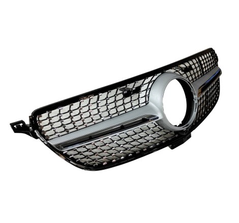 Griglia Mercedes GLE Coupe C292 (2015-2018) GLE W166 SUV (2015-2018), Look Diamond Fotocamera Chromed