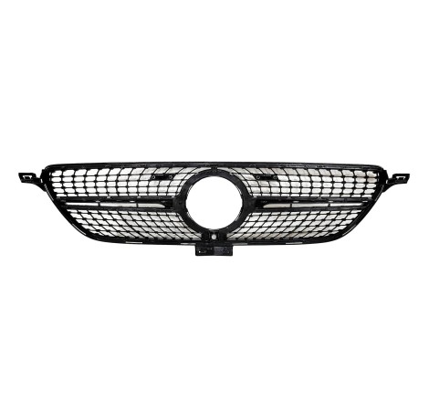 Front Grill Mercedes GLE Coupe C292 (2015-2018) GLE W166 SUV (2015-2018) Look Diamond Camera Chromed Front Grill Mercedes GLE Coupe C292 (2015-2018) GLE W166 SUV (2015-2018) Look Diamond Camera Chromed