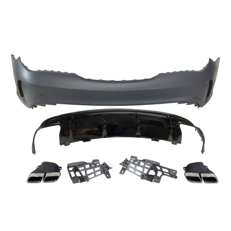 Paraurti Posteriore Mercedes W117 2013-2018 LCI 4P / SW Look AMG A45