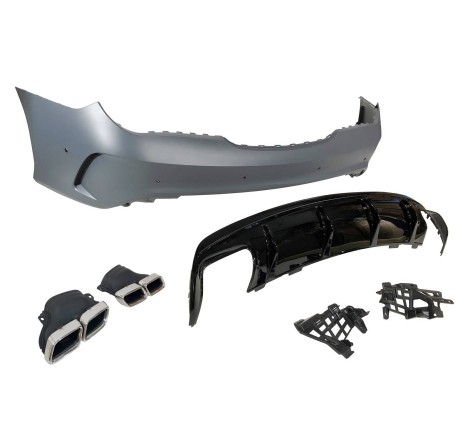 Paraurti Posteriore Mercedes W117 2013-2018 LCI 4P / SW Look AMG A45