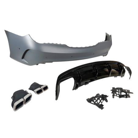 Paraurti Posteriore Mercedes W117 2013-2018 LCI 4P / SW Look AMG A45