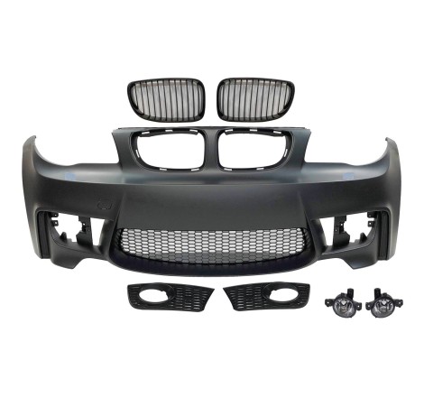 Front Bumper BMW E82 / E88 / E87 / E81 2005-2011, 3 or 5-door Look M1 FOG LAMPS