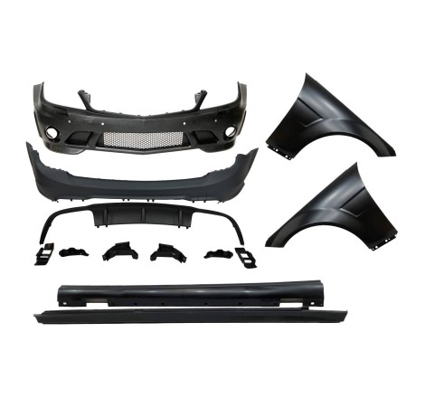 Kit De Carrocería Mercedes W204 SW Look AMG C63 07-10 ABS