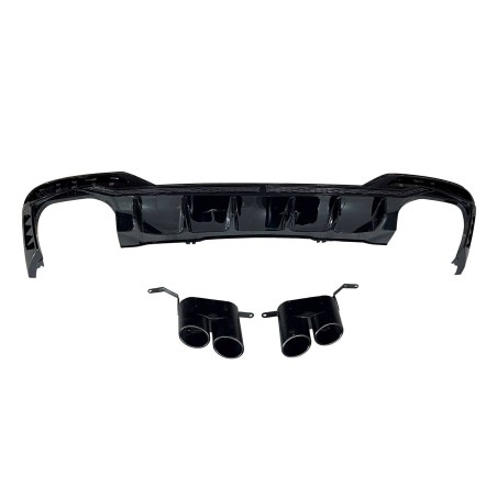 Difusor Trasero Audi A4 2020+ Look RS4 Black