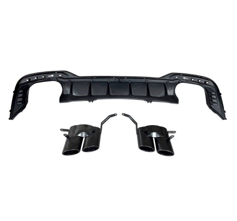 Diffusore Posteriore Audi A4 2020+ Look RS4 Black
