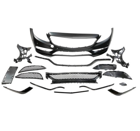 Paraurti Anteriore Mercedes W205 2014-2018 Coupe / 4P / SW look AMG C63