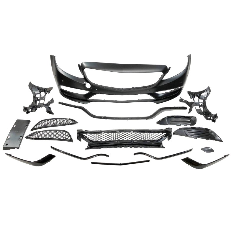 Paraurti Anteriore Mercedes W205 2014-2018 Coupe / 4P / SW look AMG C63