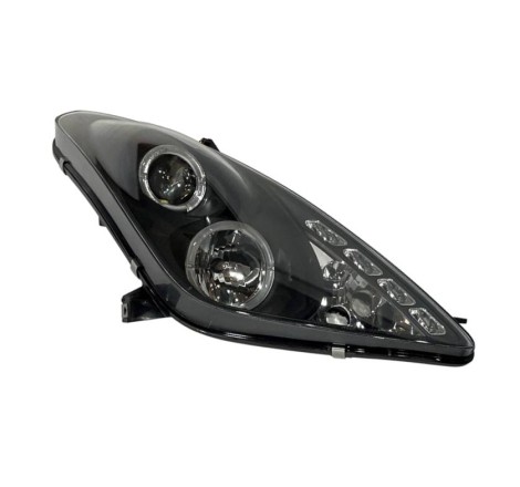 Fanali Anteriori Angel Eyes Toyota Celica '01 Black