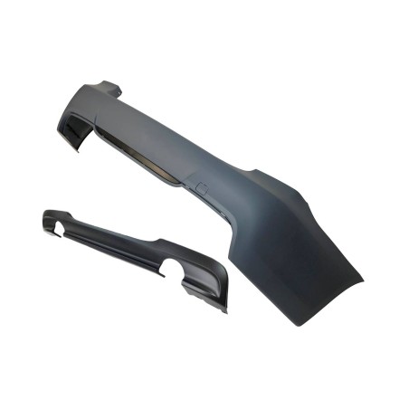 Rear Bumper BMW E90 Look M-Tech double exhaust