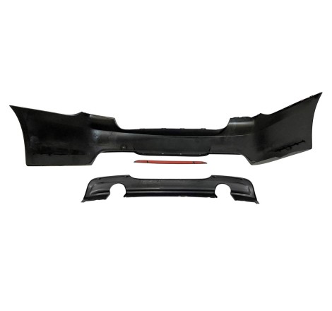 Rear Bumper BMW E90 Look M-Tech double exhaust