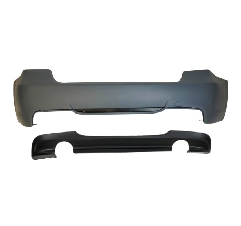 Rear Bumper BMW E90 Look M-Tech double exhaust
