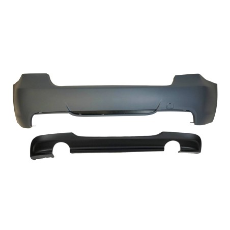 Rear Bumper BMW E90 Look M-Tech double exhaust