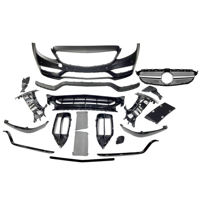 Paraurti Anteriore Mercedes W205 2014-2018 Coupe / 4P / SW look AMG C63