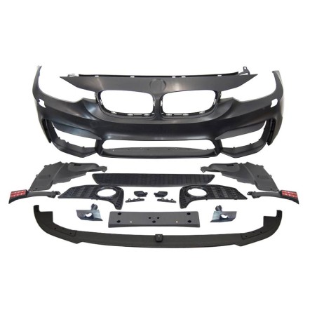 PARAURTI ANTERIORE BMW F30 / F31 LOOK M-TECH ABS ALLOGGI FENDINEBBIA