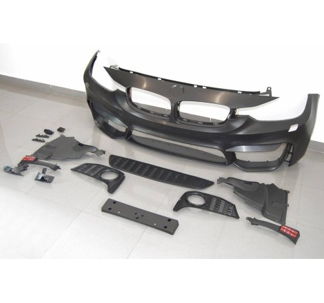 PARAURTI ANTERIORE BMW F30 / F31 LOOK M-TECH ABS ALLOGGI FENDINEBBIA