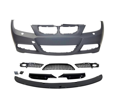 Paragolpes Delantero BMW E90 / E91 05-08 Look M-Tech Spoiler Lavafaros ABS