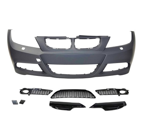 Paragolpes Delantero BMW E90 / E91 05-08 Look M-Tech Punteras Lavafaros ABS