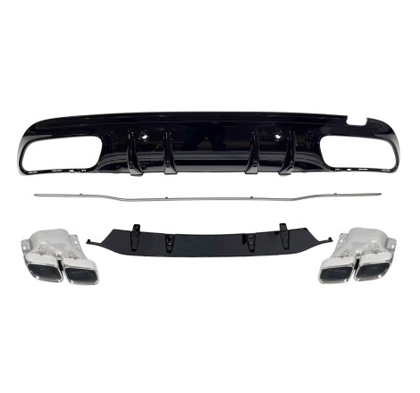Diffusore Posteriore Mercedes W205 2019 4P / SW Look C63 ABS