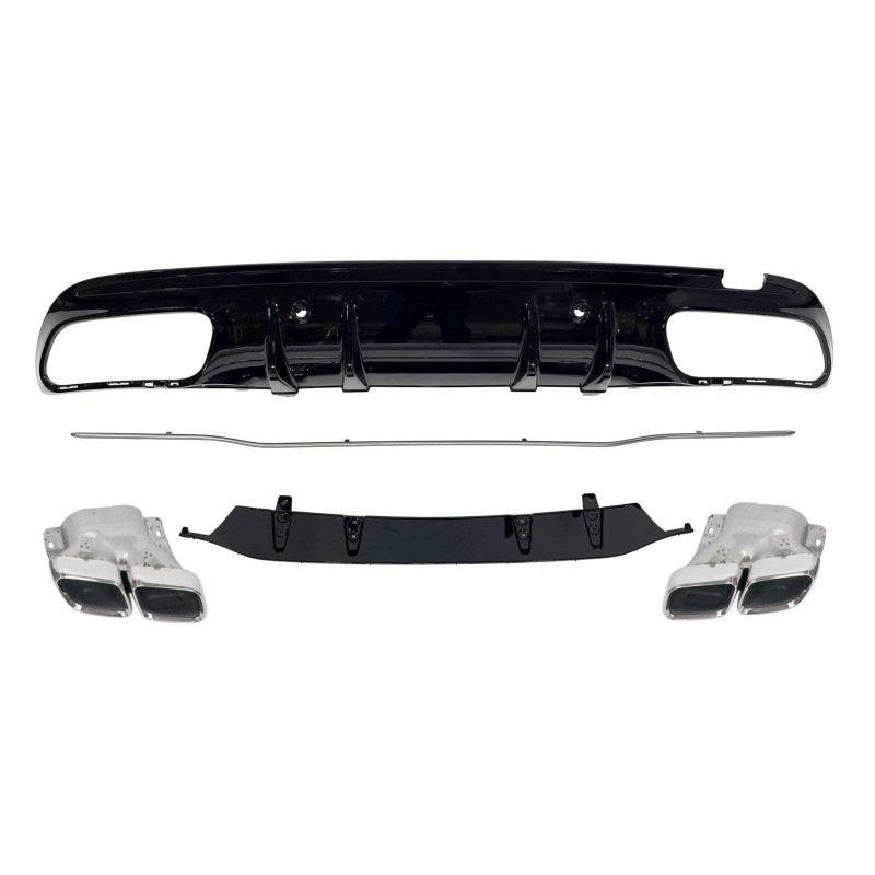 Difusor Trasero Mercedes W205 2019 4P / SW Look C63 ABS