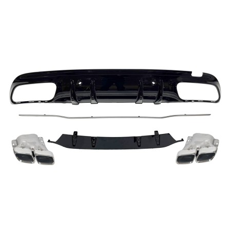 Difusor Trasero Mercedes W205 2019 4P / SW Look C63 ABS