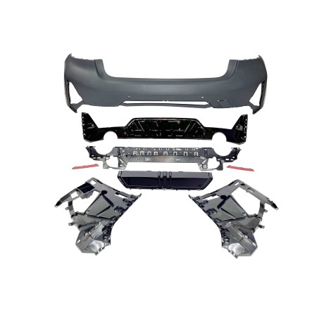 Pare-Choc Arrière BMW G20 LCI 2023+ look M-Performance Noir brillant