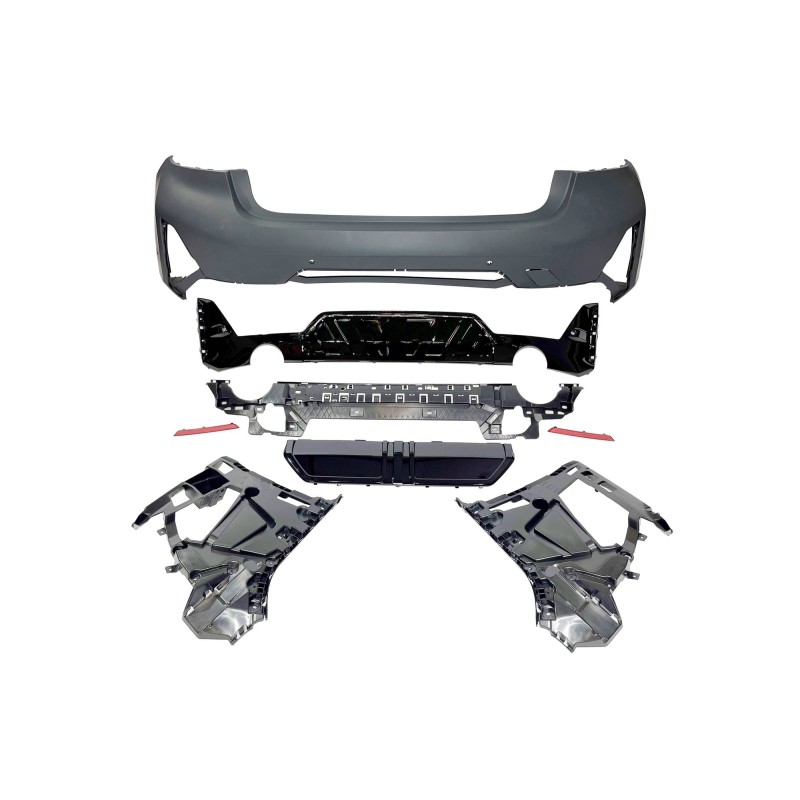 Paraurti Posteriore BMW G20 LCI 2023+ look M-Performance Nero lucido
