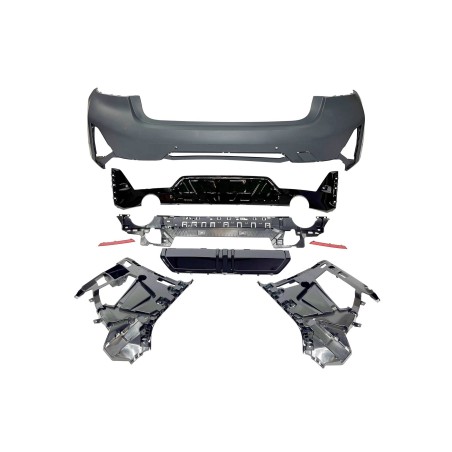 Paraurti Posteriore BMW G20 LCI 2023+ look M-Performance Nero lucido