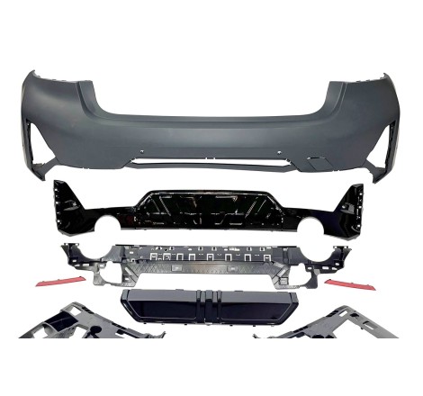 Paraurti Posteriore BMW G20 LCI 2023+ look M-Performance Nero lucido