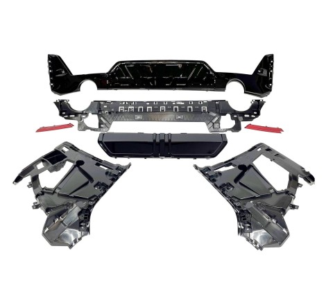 Paraurti Posteriore BMW G20 LCI 2023+ look M-Performance Nero lucido