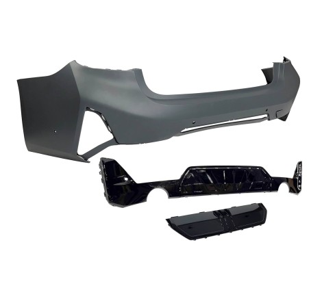 Paraurti Posteriore BMW G20 LCI 2023+ look M-Performance Nero lucido