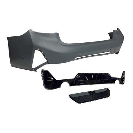Paraurti Posteriore BMW G20 LCI 2023+ look M-Performance Nero lucido