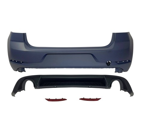 Paragolpes Trasero Volkswagen Golf 7 Look 7.5 GTI 2 Salidas ABS