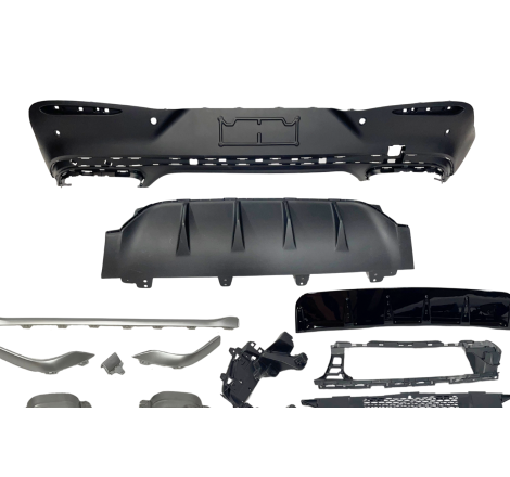 Diffuseur Arrière Mercedes C254 GLC 2023+ Coupe look AMG GLC63