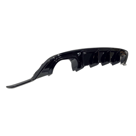 Difusor Trasero Volkswagen Golf 6 look Golf 7.5 R Negro Brillante
