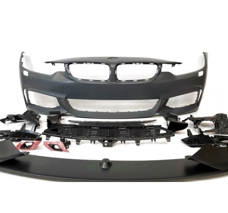PARAURTI ANTERIORE BMW F32 F33 F36 LOOK M PERFORMANCE SPOILER ABS