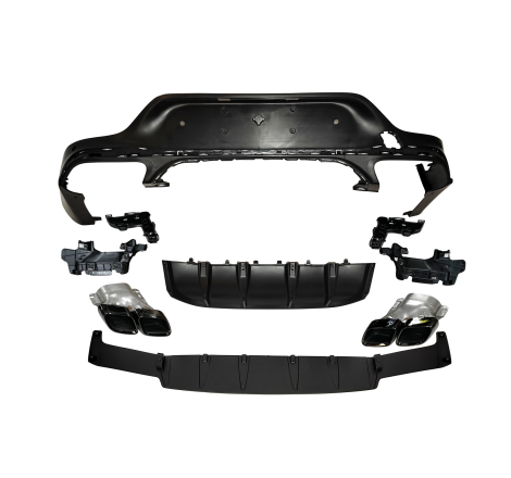 Difusor Trasero Mercedes GLC X253 COUPE 2020+ Look GLC63 Black