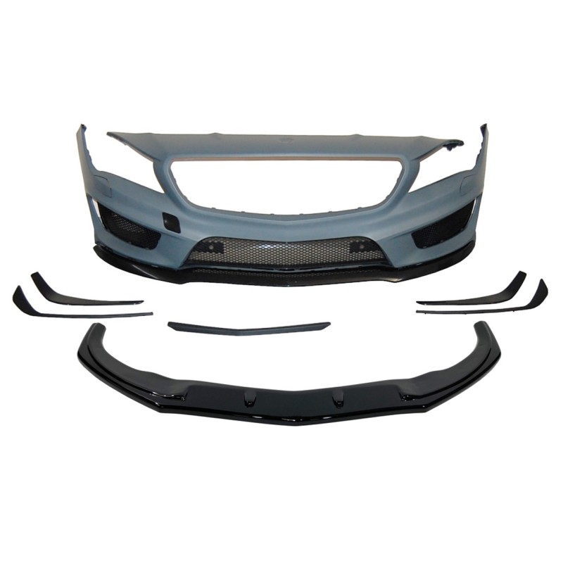Pare-Choc Avant Mercedes W117 13-15 4P / SW Look AMG A45 Déflecteur
