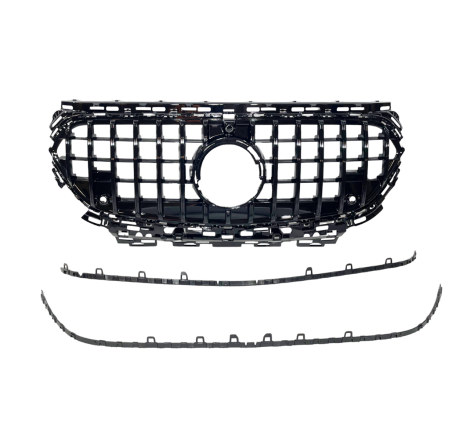Front Grill Mercedes W214 Look GT FULL BLACK