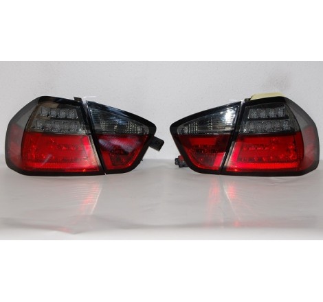 Feux Arrières Cardna BMW E90 05 Lightbar Led Rouge/Fumé