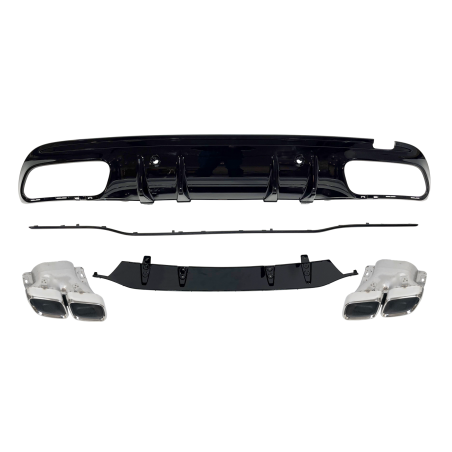 Difusor Trasero Mercedes W205 2019 4P / SW Look C63 ABS