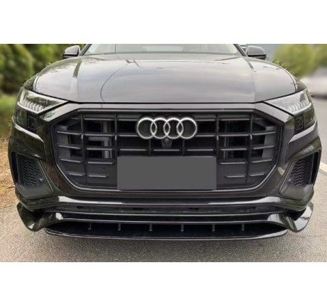 Déflecteur Avant Audi Q8 2018-2023 SLine  Noir brillant