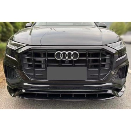 Déflecteur Avant Audi Q8 2018-2023 SLine  Noir brillant