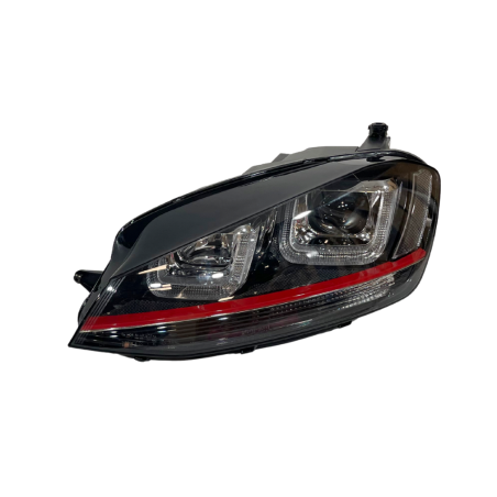 Set Of Headlamps Day Light Volkswagen Golf 7 Xenon DRL Red