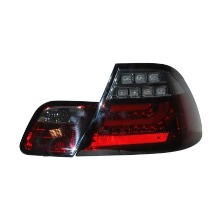 Fanali Posteriori BMW E46 2P 2003-2005 Led Red Smoked Led Lampeggiante Cardna