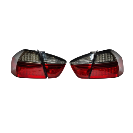 Feux Arrières BMW E90 05 4P Led Rouge Fumé