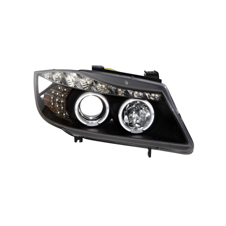 Phare Avant Lumière De Jour BMW E90 05-08 Noir Led Intermittent