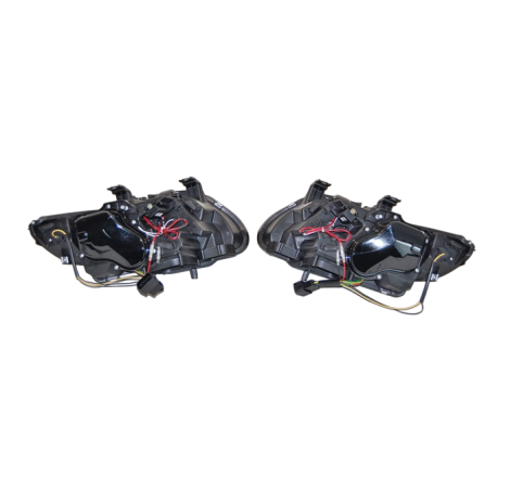 Set Of Headlamps Angel Eyes BMW E92 / E93 07-10 Xenon Black
