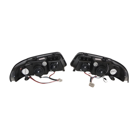 Faros Delanteros Luz De Dia Audi A4 '99-01 Black