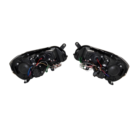 Set Of Headlamps Audi A3 08-12 Daylight Lti Black
